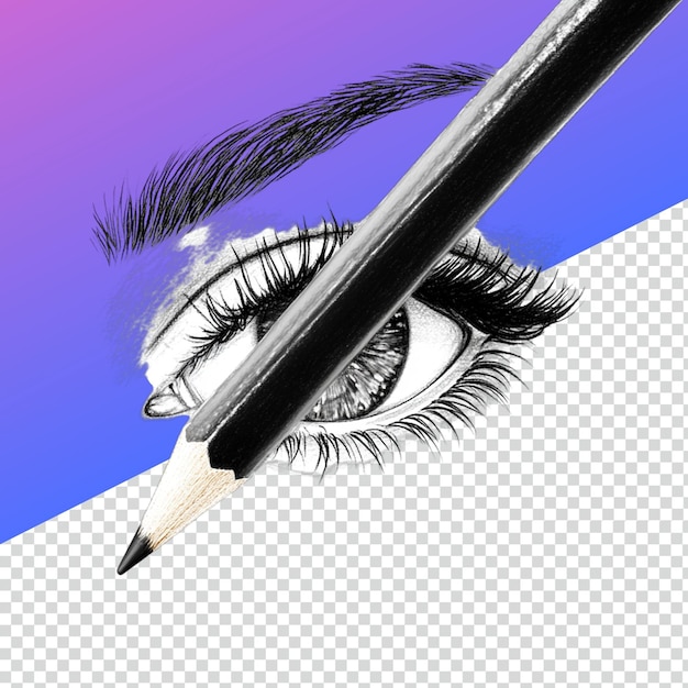 Lápiz de delineador de ojos profesional para la aplicación precisa del maquillaje ocular