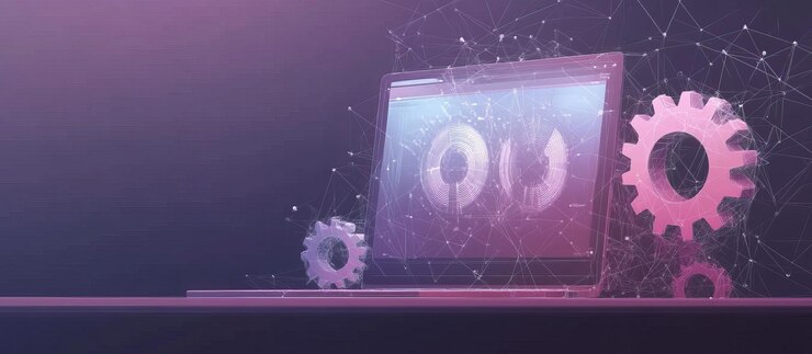 PSD laptop and gears