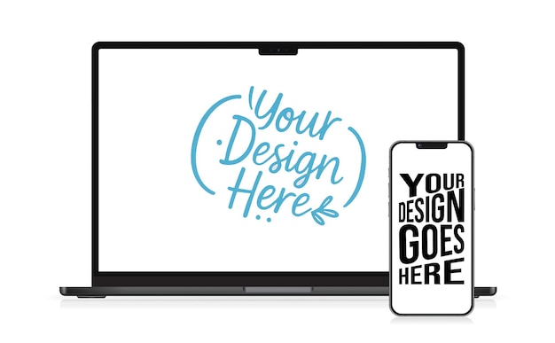 Laptop and Smartphone Mockup for UIUX and Product Presentation