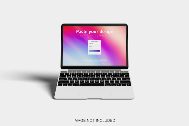 Laptop-Bildschirm-Mockup-Konzept