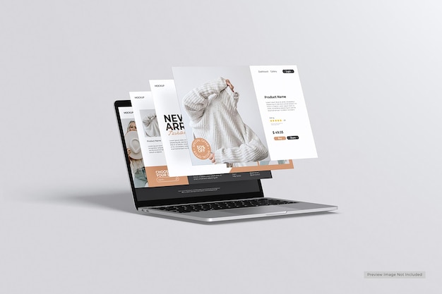 Laptop-Bildschirmmodell