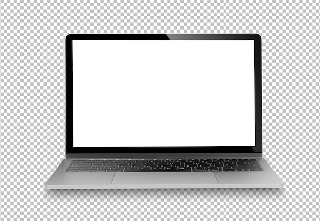 PSD laptop com espaço vazio isolado na camada alfa
