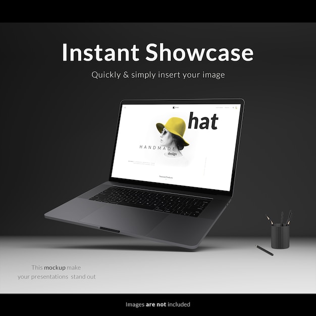PSD laptop mock up design