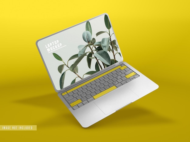 Laptop mockup design psd