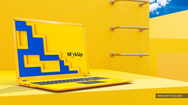 Laptop MockUp Minimales Konzept