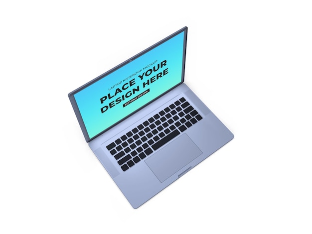 PSD laptop-mockup-vorlage isoliert