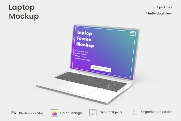 Laptop-Modell Premium PSD