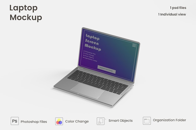 Laptop-modell premium psd