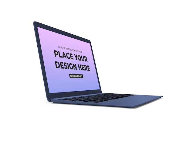 Laptop Notebook Mockup Vorlage isoliert