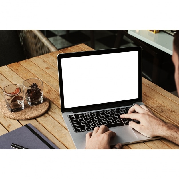 Laptop progettazione mock up