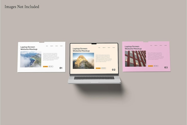 Laptop Screen Presentation Mock Up