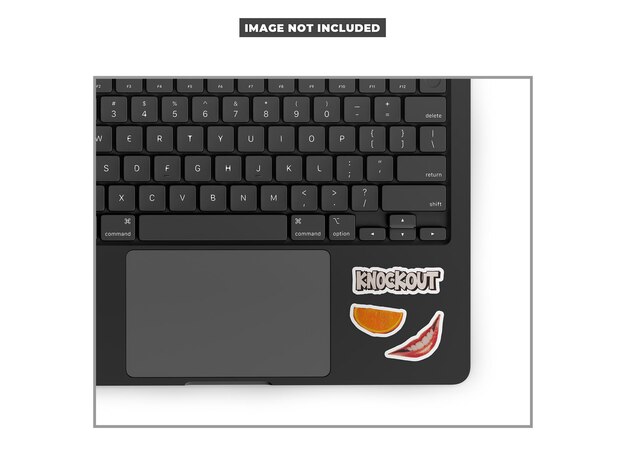 PSD laptop-sticker-mockup