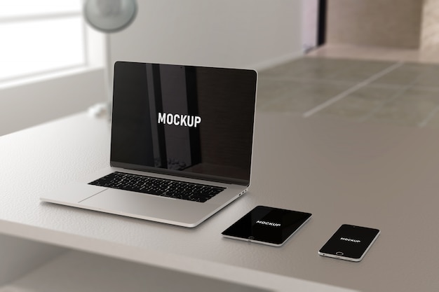 Laptop und mobile mockup