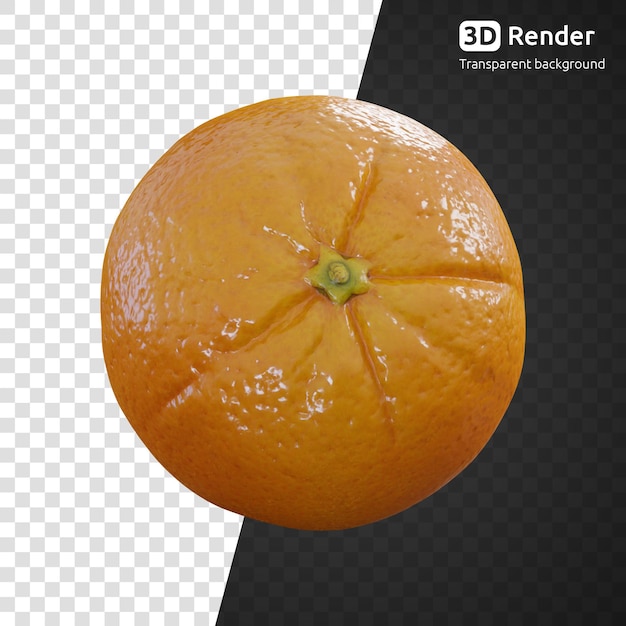 PSD laranja 3d isolado