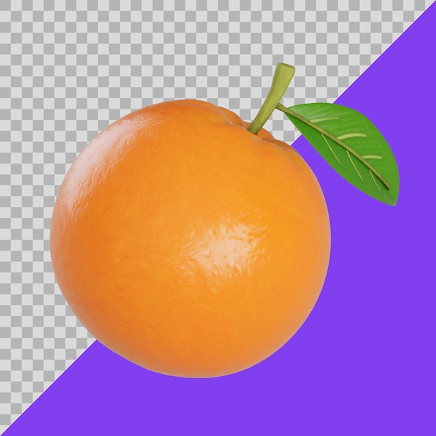 Laranja estilizada 3d