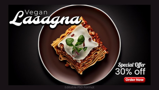 PSD lasagne-flayer-design