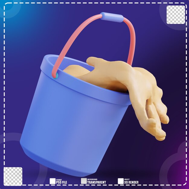 Lata de color de ilustración 3D 2
