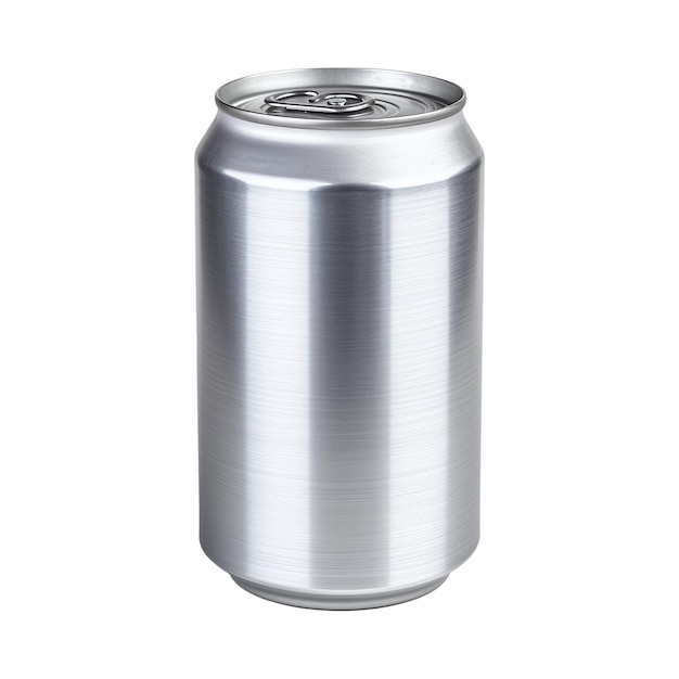 lata de alumínio de soda isolada em luz brilhante IA geradora