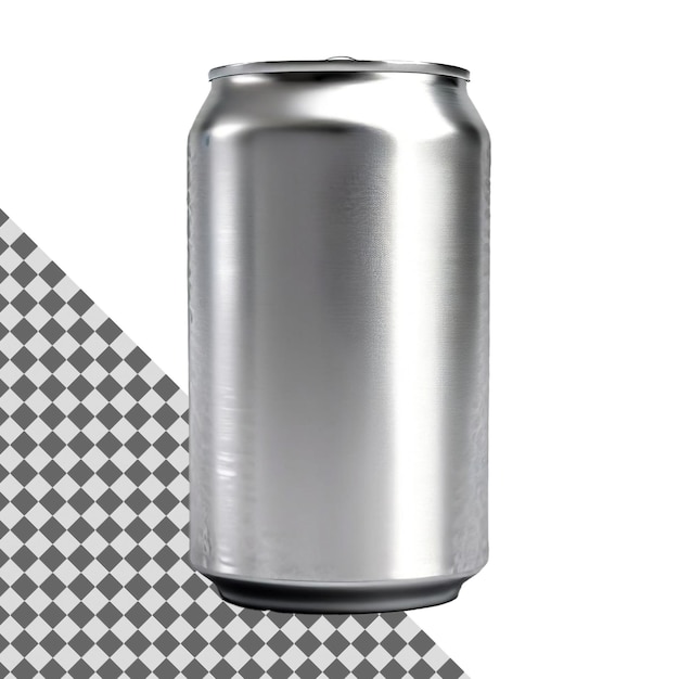 lata refrescante de refrigerante isolada em fundo transparente para projetos de alívio da sede