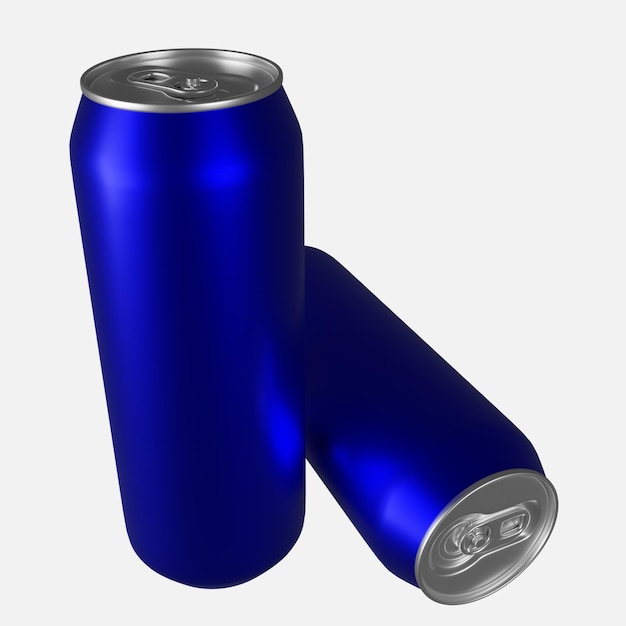 PSD lata de refresco azul