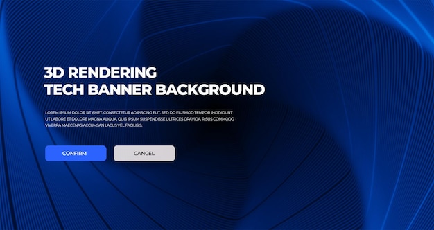 Latar belakang banner teknologi scifi situs web abstrak