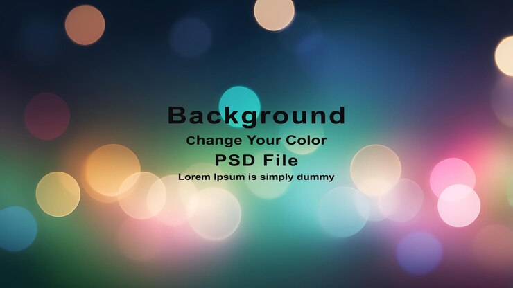 PSD latar belakang buram biru dan merah muda psd dengan bokeh abstrak warna-warni lampu buram