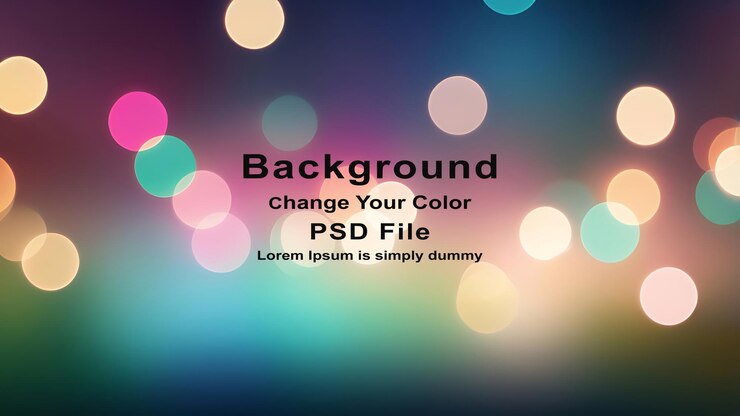 PSD latar belakang buram biru dan merah muda psd dengan bokeh abstrak warna-warni lampu buram