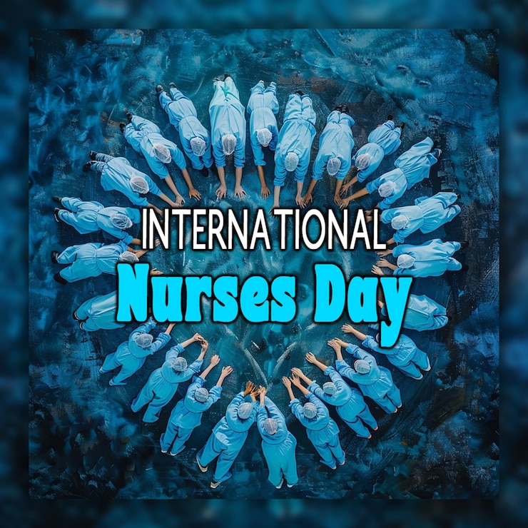 PSD latar belakang hari perawat internasional