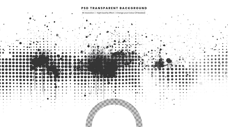PSD latar belakang titik-titik halftone abstrak pola grunge futuristik gelombang titik