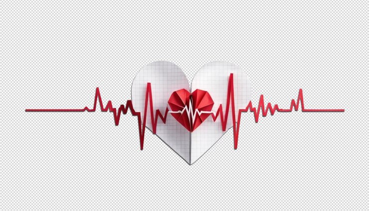PSD el latido del corazón de la artesanía de papel creando diseños únicos