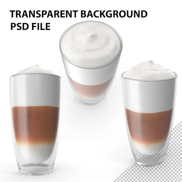 Latte gelado PNG