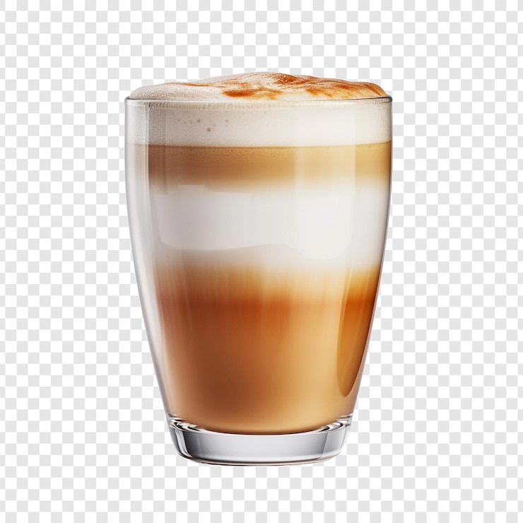 PSD latte isolado em fundo transparente