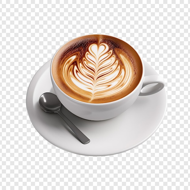Latte isoliert auf durchsichtigem Hintergrund