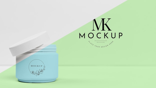 Lattina per crema cosmetica mock-up