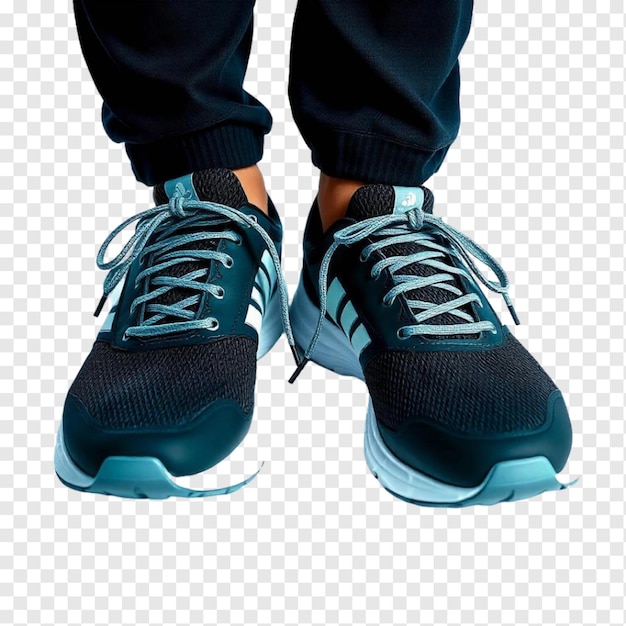 Laufschuhe oder Sneakers auf durchsichtigem weißem PNG-Hintergrund