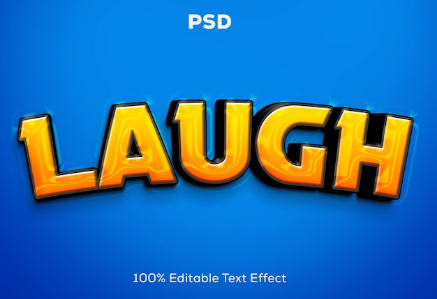 Laugh 3d text effect