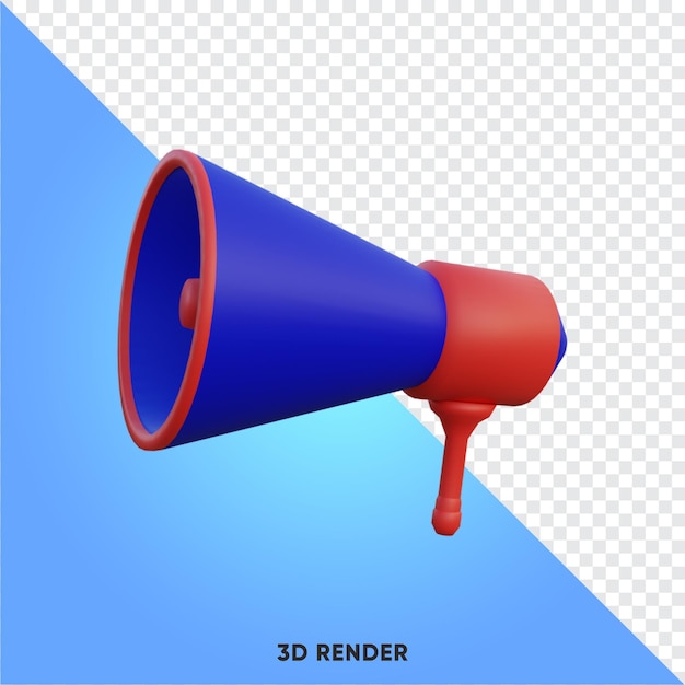 PSD lautsprecher der illustration 3d