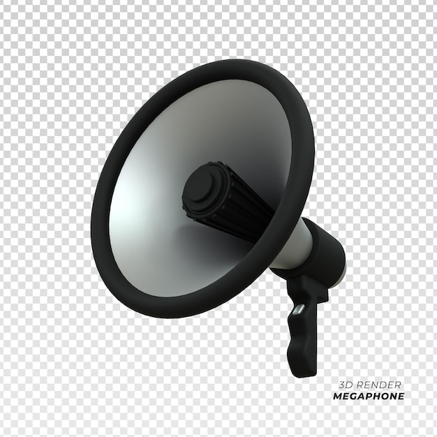 Lautsprecher-Megafon-Szene 3D-Symbol 3D-Rendering
