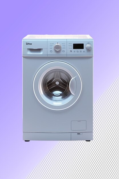 PSD una lavadora con un botón plateado y negro y un botón de plata