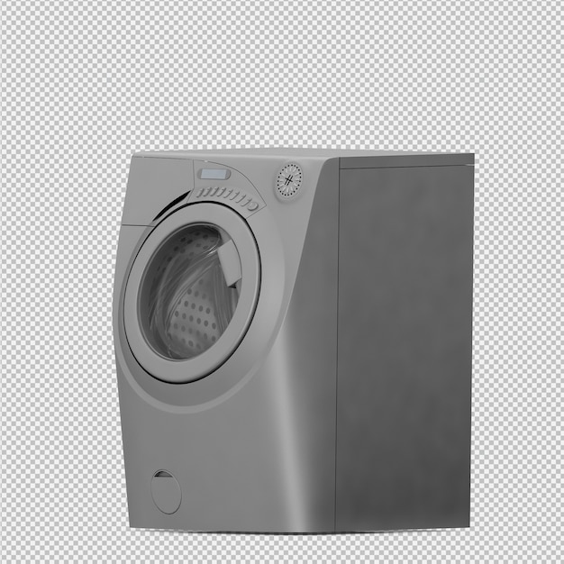 Lavandería isométrica 3D Render