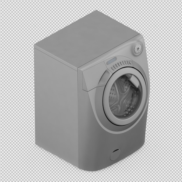 Lavandería isométrica 3D Render