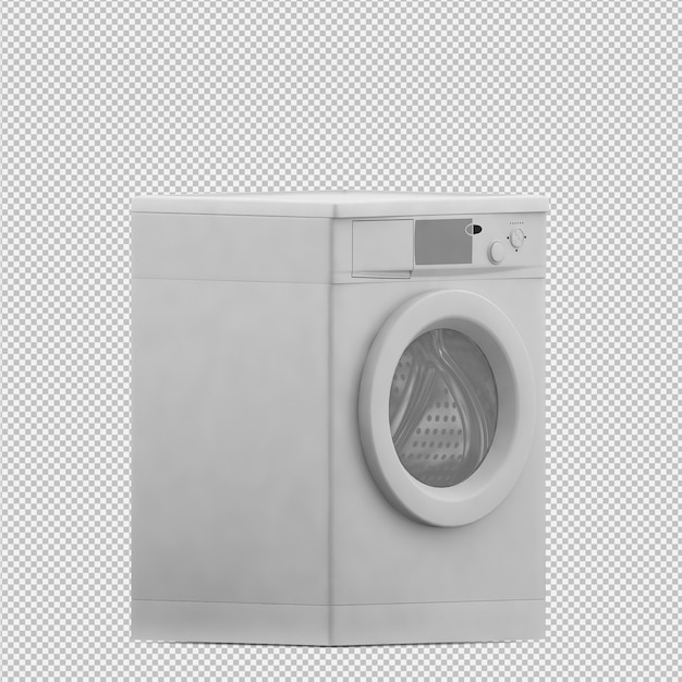 Lavandería isométrica 3D Render