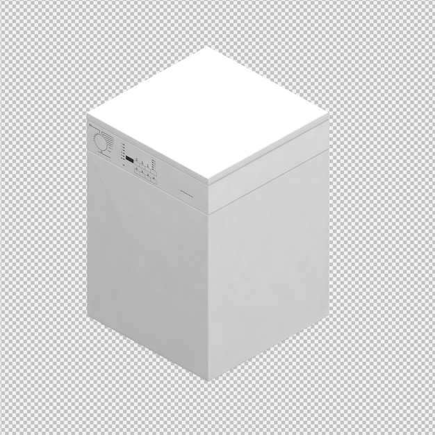 Lavandería isométrica 3D Render