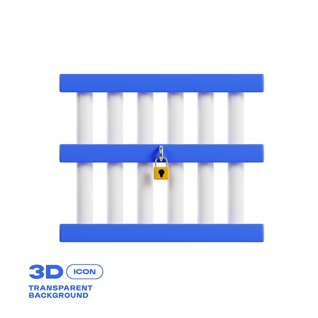 Law Justice 3D Icon PNG Template
