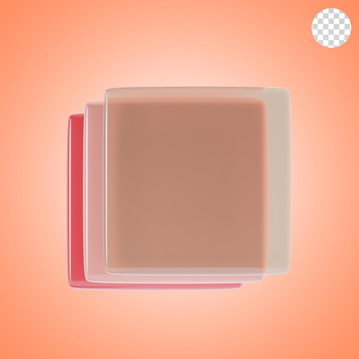 PSD layers 3d icon illustration