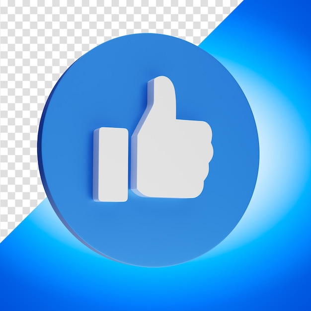 Le icone di notifica dei social media in like love