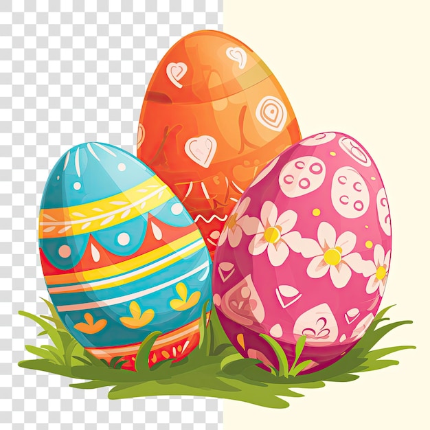Le uova di Pasqua sono trasparenti.