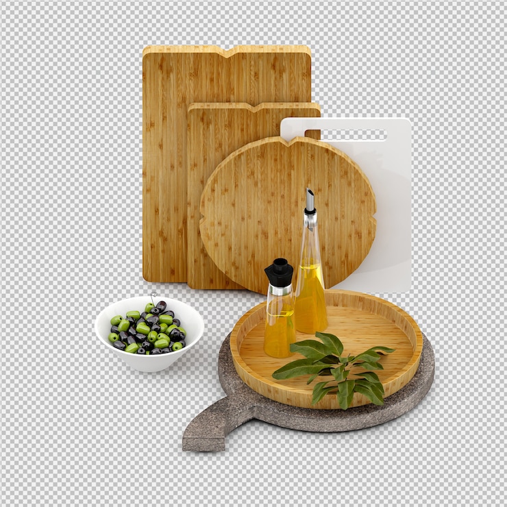 PSD le verdure isometriche 3d isolate rendono