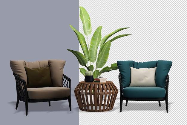 Leaf 3D Möbel Stuhl Sessel Tisch