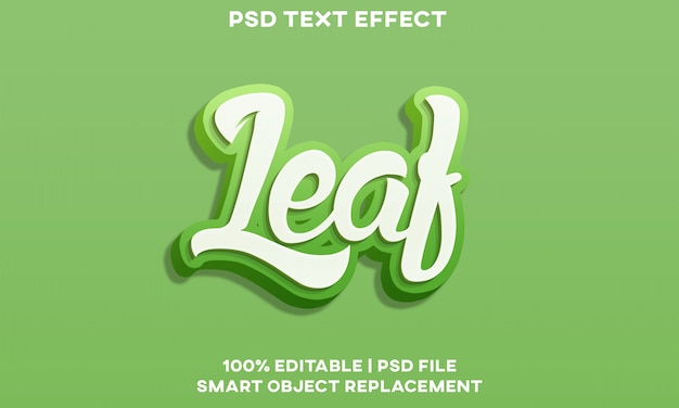 Leaf Text Effect